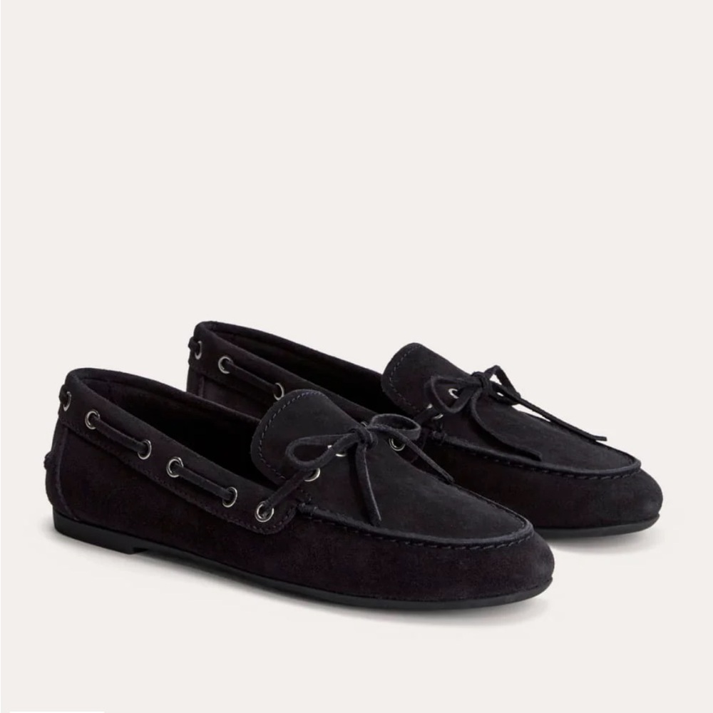 Everlane Shoes 6.5 Boat Shoe Navy Suede